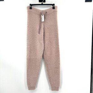 NWT Mersea Chalet Jogger Fuzzy Joggers in Pink Women's Small $115 MSRP